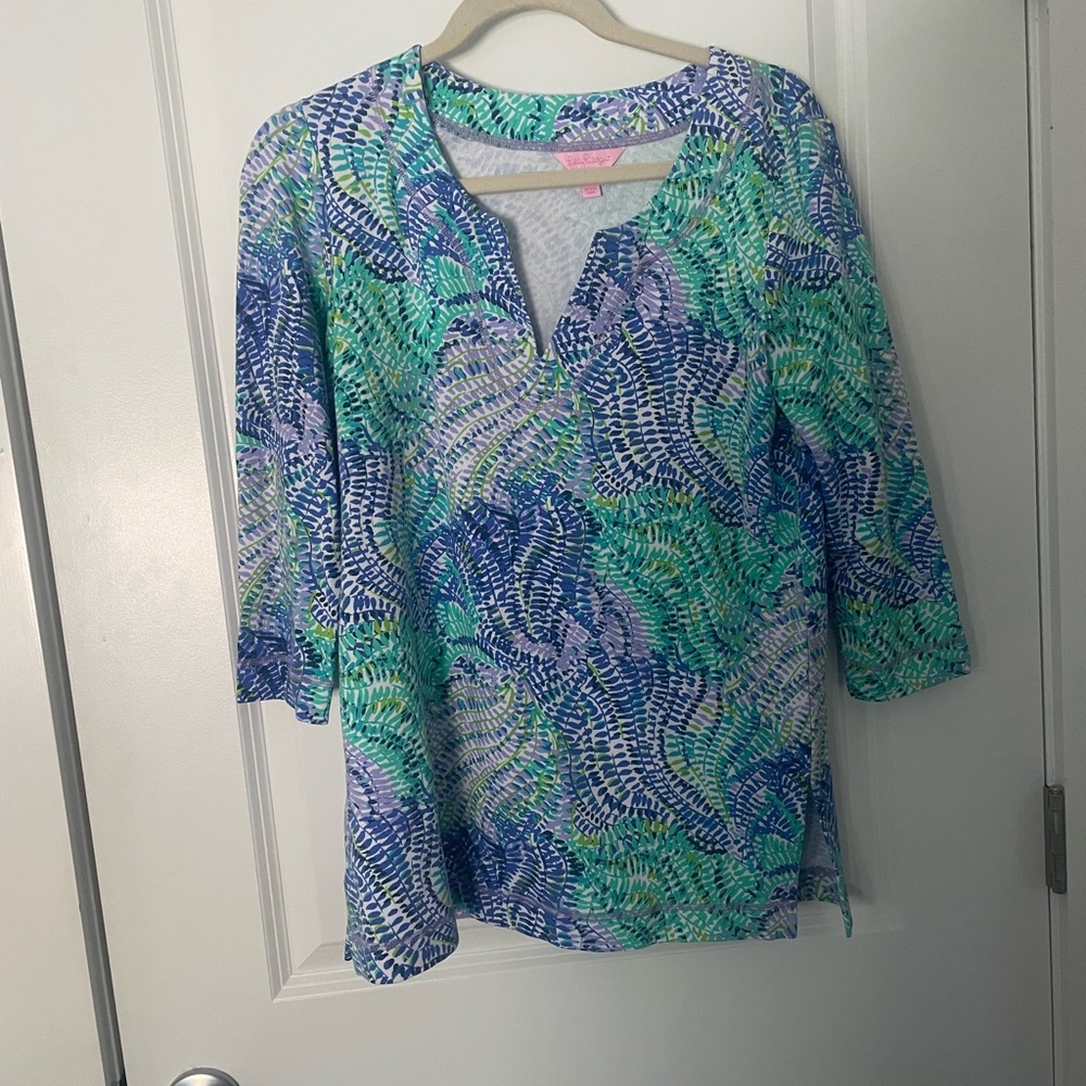 NWOT Lilly Pulitzer UPF 50+ Justina Tunic in Fantasea